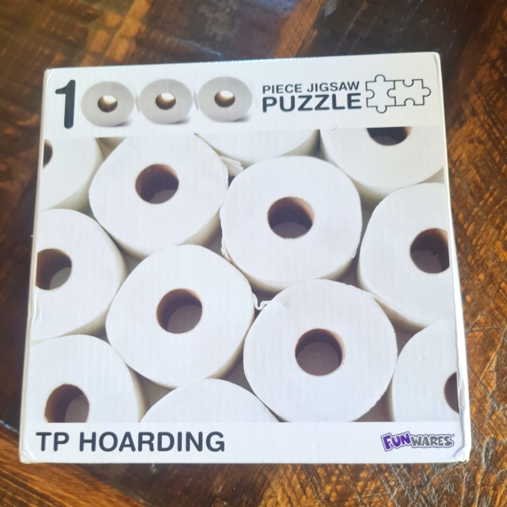 TP Hoarding Jigsaw Puzzle Fun Wares Post Covid Series - White 1000 PC New in Box